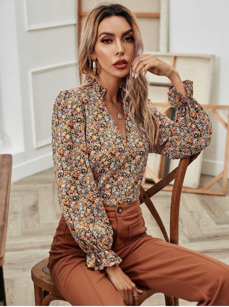 Blusa elegante manga larga